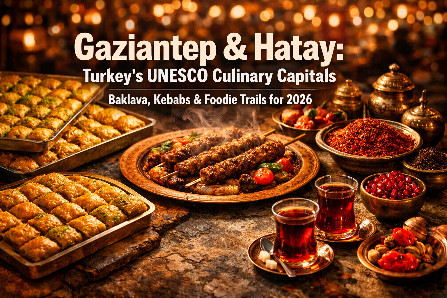 Gaziantep and Hatay: Turkey's UNESCO Culinary Capitals – Baklava, Kebabs, and Foodie Trails for 2026