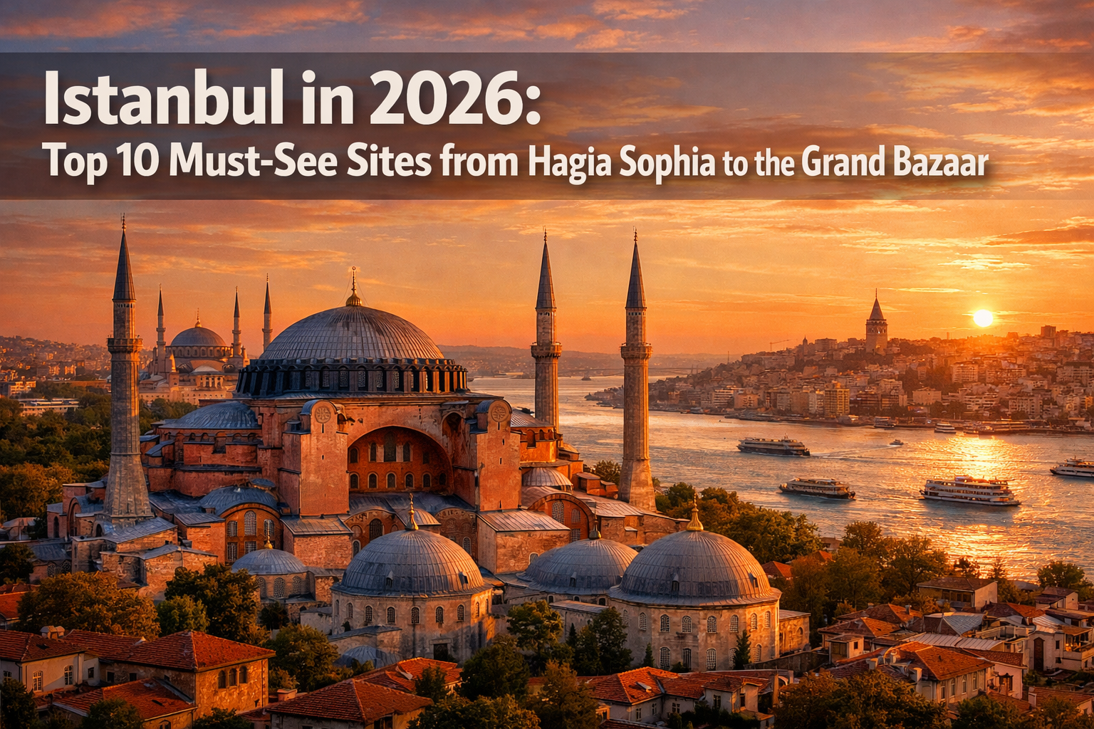 Istanbul in 2026: Top 10 Must-See Sites from Hagia Sophia to the Grand Bazaar