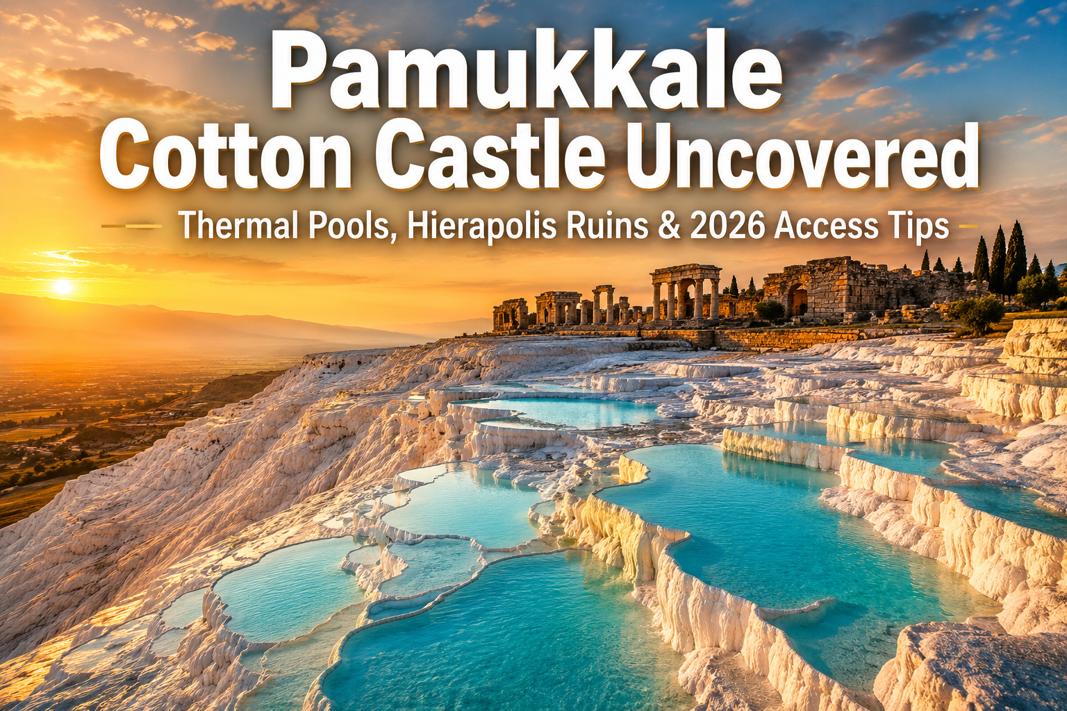 Pamukkale Cotton Castle Uncovered: Thermal Pools, Hierapolis Ruins, and 2026 Access Tips