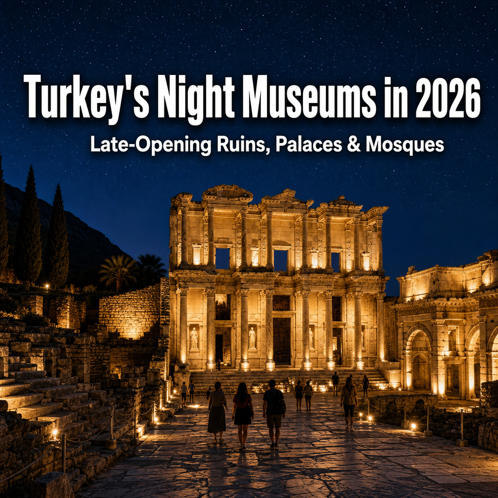 Turkey’s Night Museums in 2026: Late-Opening Ruins, Palaces and Mosques for Cooler, Crowd-Free Sightseeing