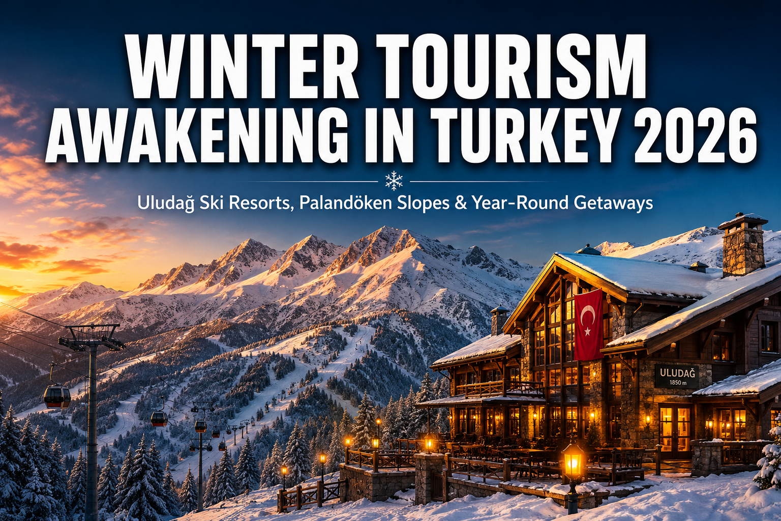Winter Tourism Awakening in Turkey 2026: Uludağ Ski Resorts, Palandöken Slopes, and Year-Round Getaways