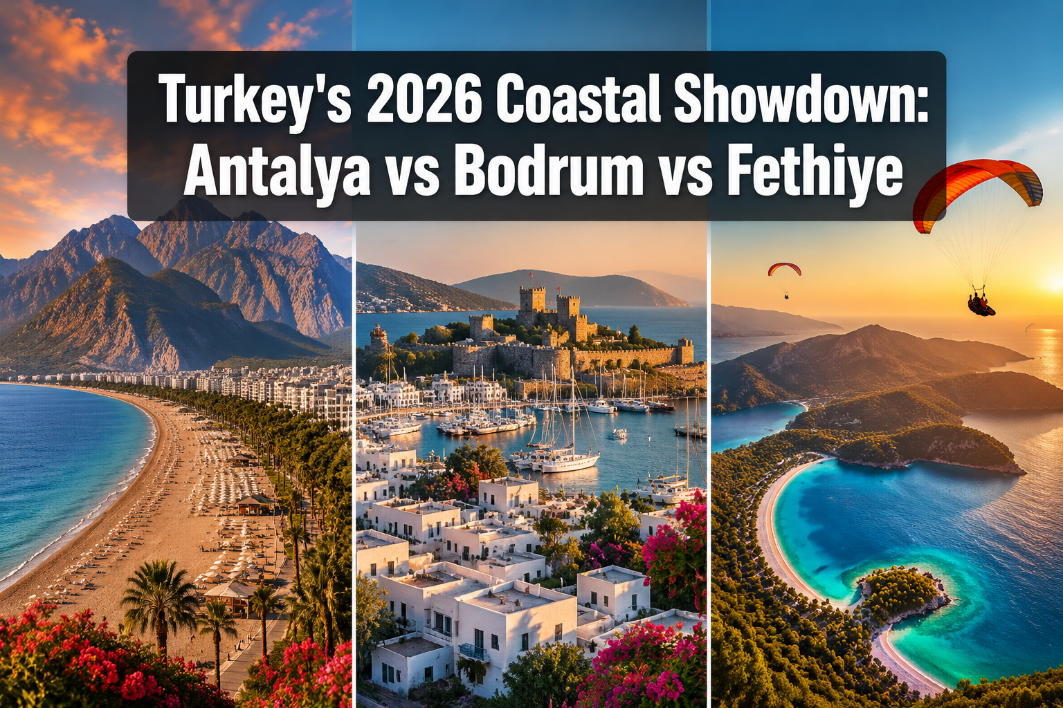 Turkey’s 2026 Coastal Showdown: Antalya vs. Bodrum vs. Fethiye for First-Time Beach Travelers