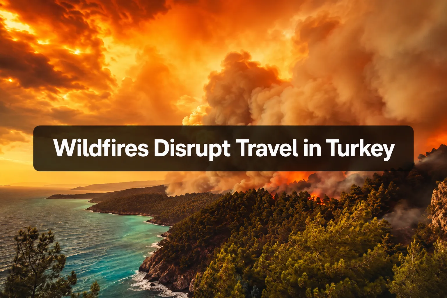 Wildfires Disrupt Travel in Western and Southern Turkey This July
