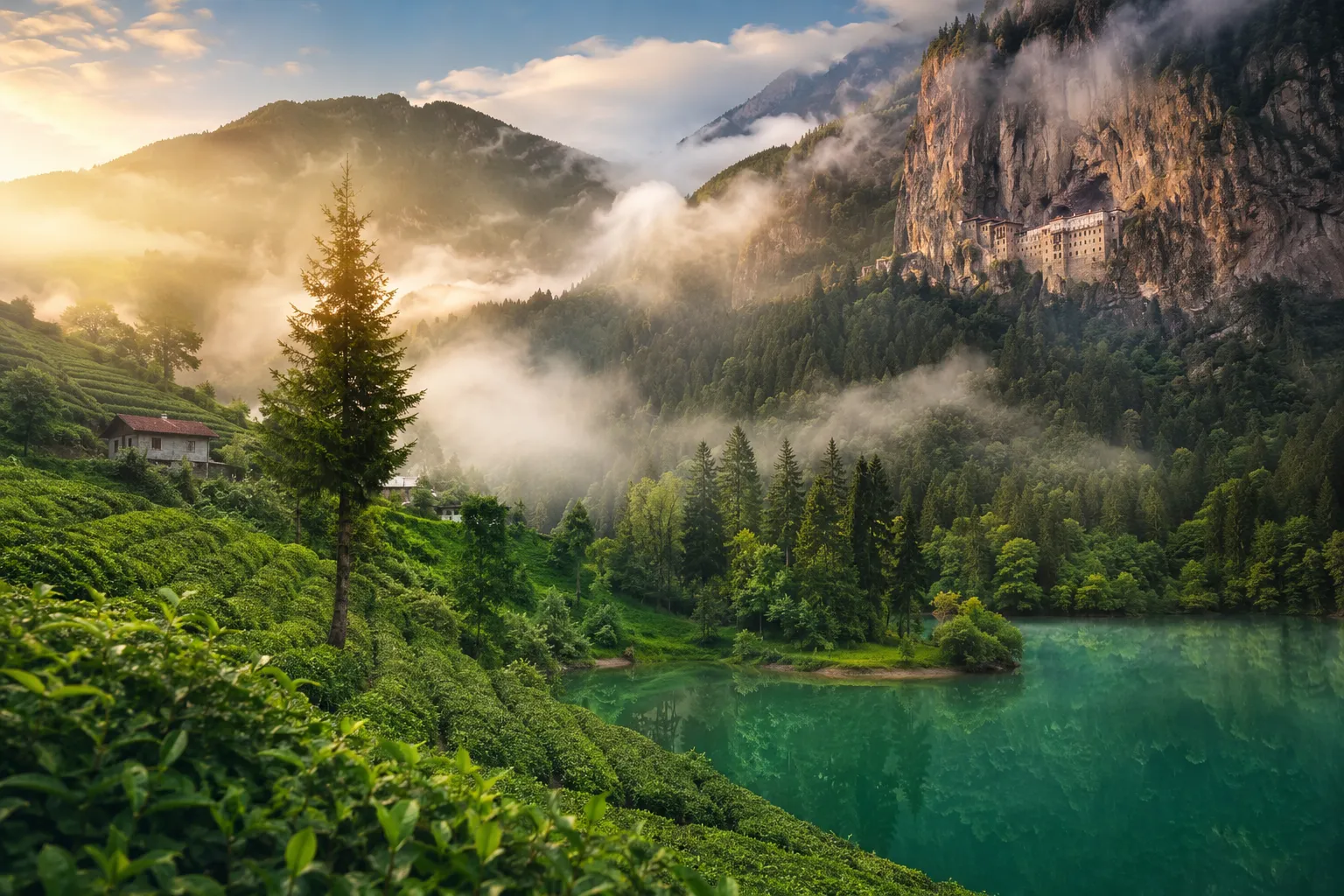 Black Sea Coast Escapes 2026: Trabzon's Sumela Monastery Hikes, Rize Tea Plantations, and Uzungöl's Serene Lakes